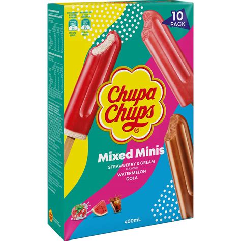 The availability of Chupa Chups ice cream